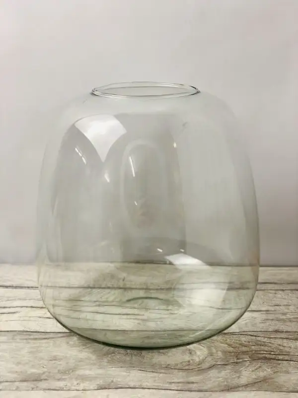 Large store glass vase